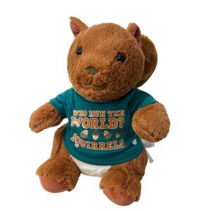 Build a Bear Squirrel 12" Sit + Bur Fasten Tail Who Run the World? Squirrels
